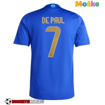 Moške Nogometnih dresov Argentina Rodrigo De Paul #7 Gostujoči Copa America 2024 Kratki rokavi